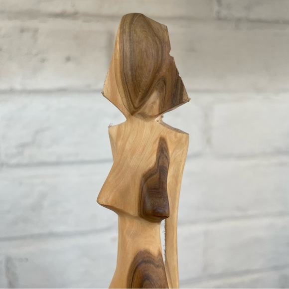 Nude Lady Wooden Art Nouveau Sculpture - Picture 8 of 14